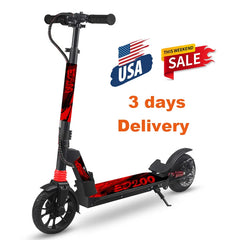 Wholesale Cheap ED200 Electric Scooter for Kids Powerful 200w Motor Disc Brake Shock  Alloy Frame Electronic Scooters