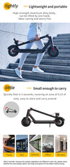 US Warehouse Spot Goods Factory Direct Sale Quick-Folding Electric Scooter with LCD Display and Powerful Moter