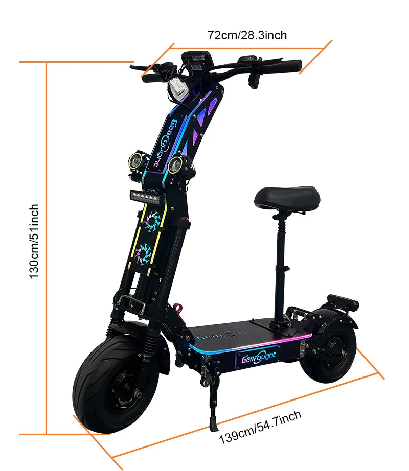 USA Warehouse 72V 10000W 40AH Two-Wheel 5-7 Days Fast Delivery Electric Scooter Powerful Foldable E Scooter Adults with Seat