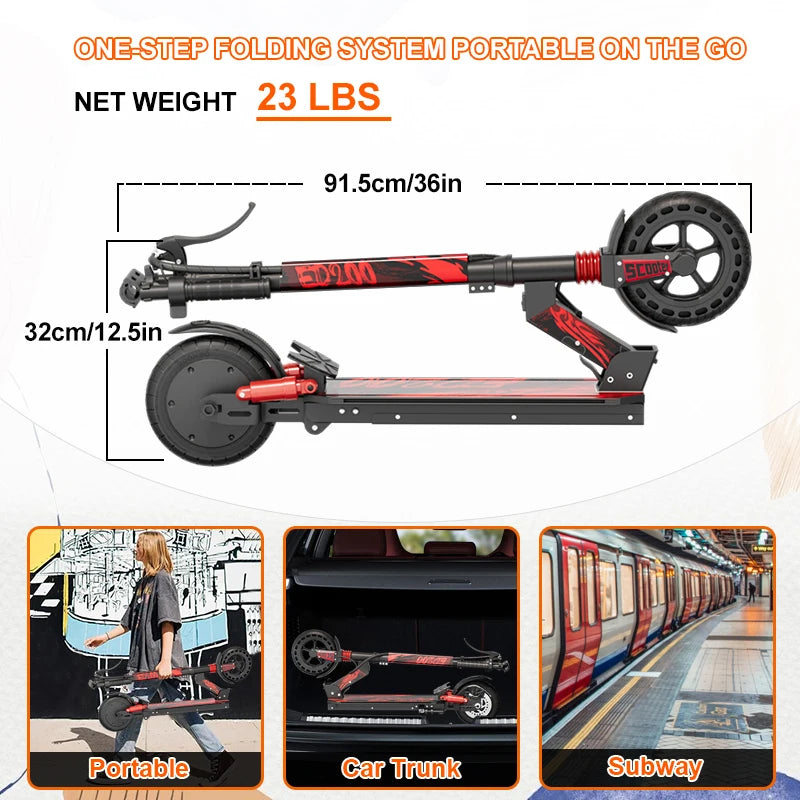Wholesale Cheap ED200 Electric Scooter for Kids Powerful 200w Motor Disc Brake Shock  Alloy Frame Electronic Scooters