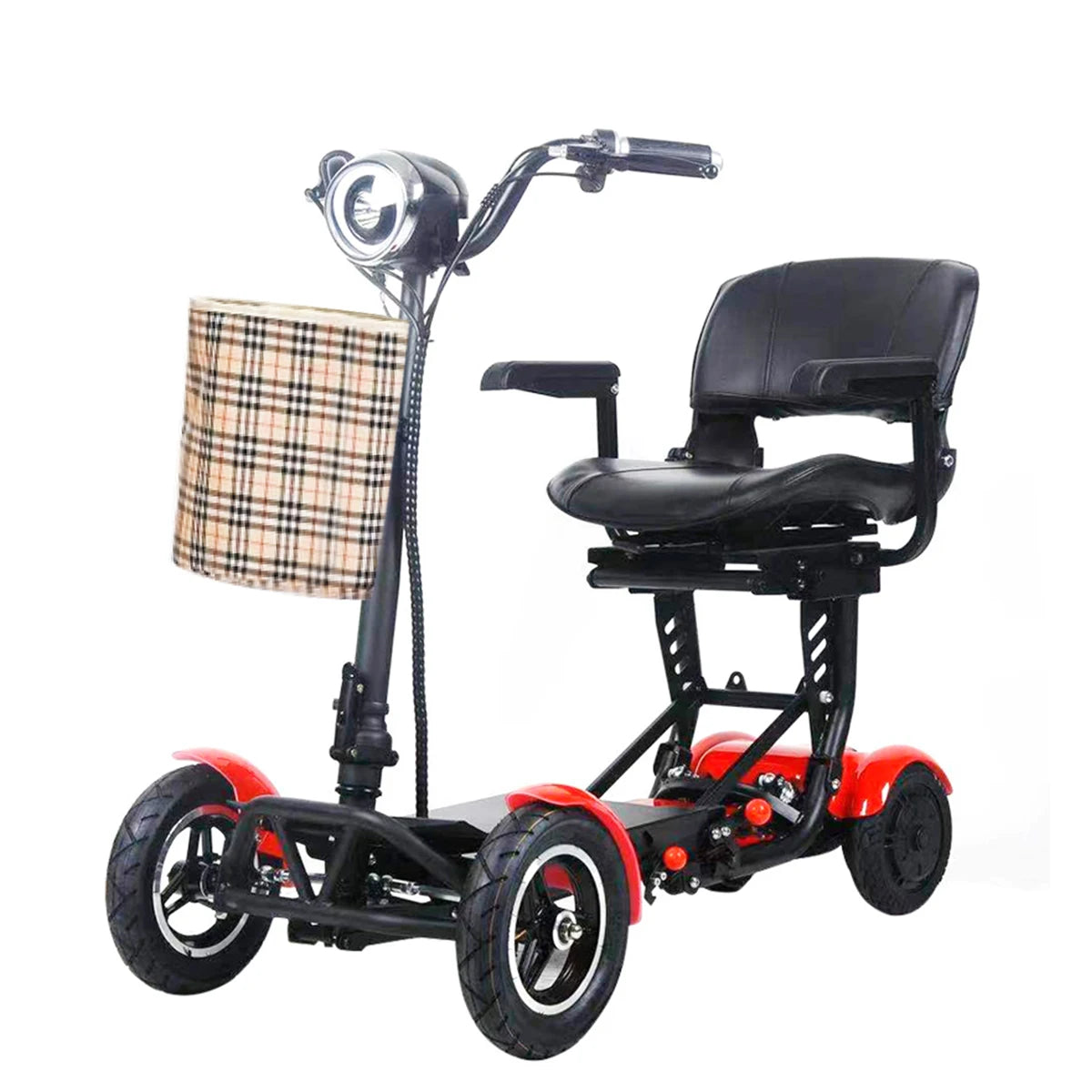 HEZZO T2 Electric Scooter 4 Wheels 250Wx2 Dual Motors Powerful Escooter with Shopping Bag 10.5Ah Long Range USA EU Warehouse
