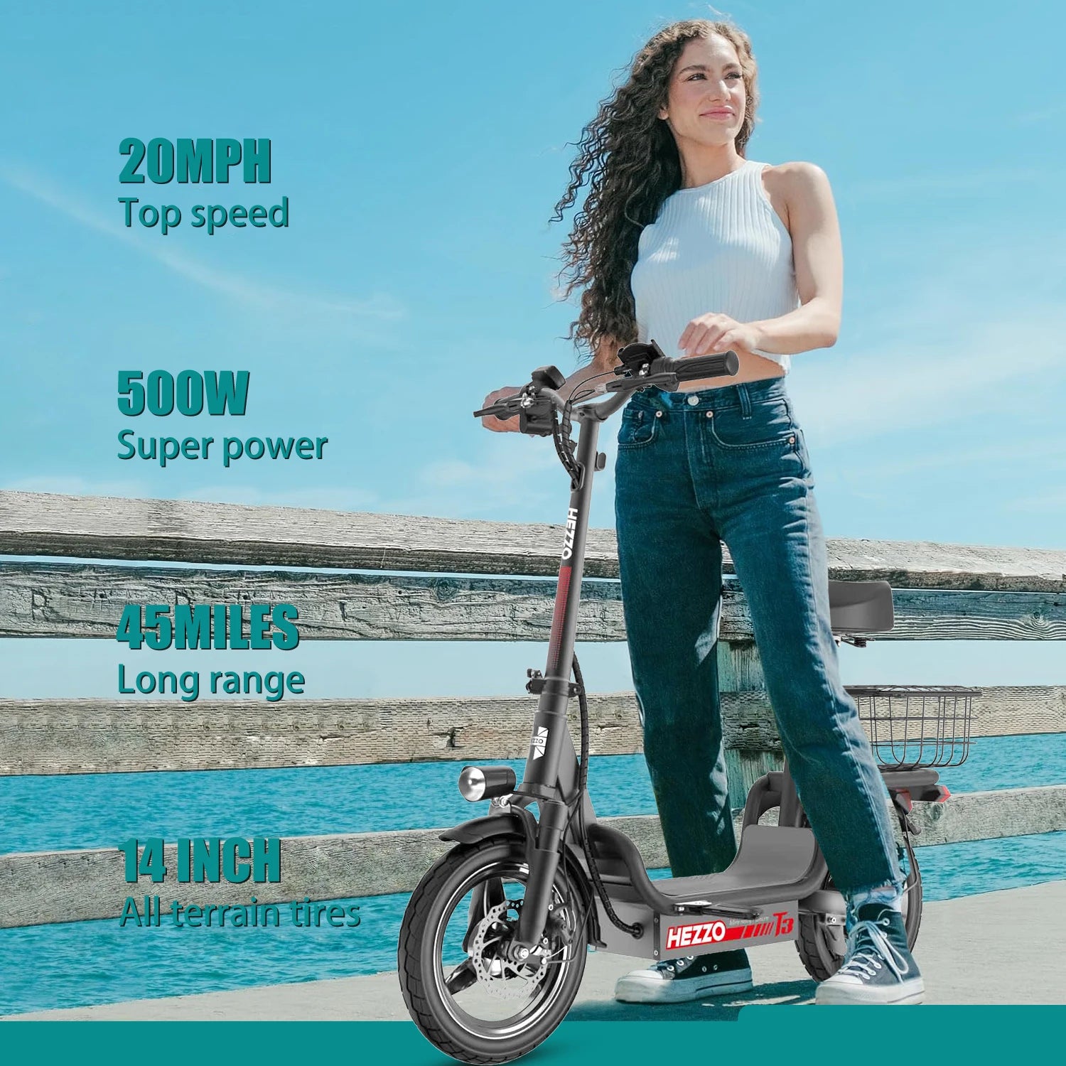 US UK EU Warehouse Electric Scooter with Seat in Stock Free Shipping 48V 500W 14inch Off-Road Scooter 15Ah 40Km Mobility Scooter