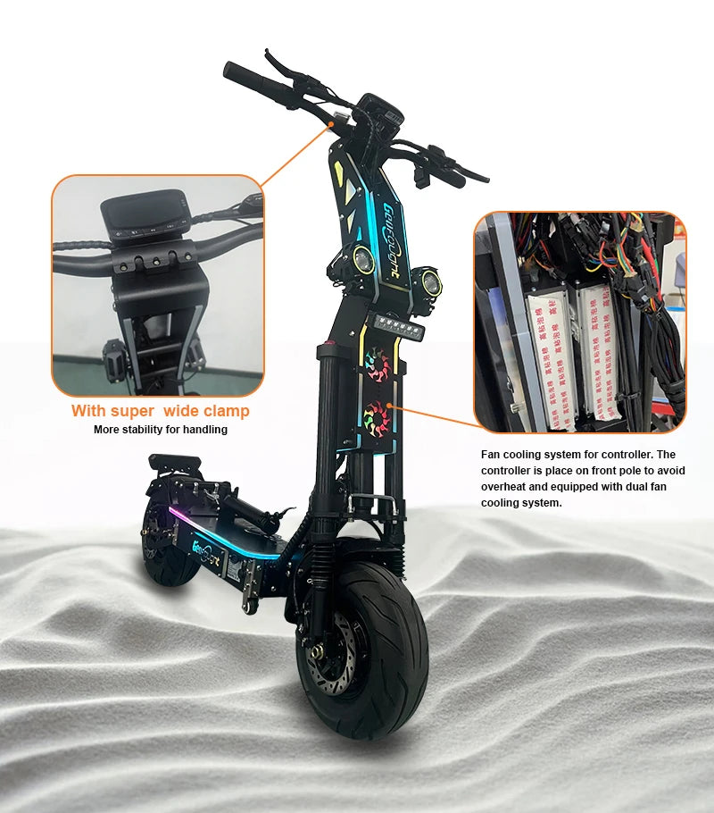 USA Warehouse 72V 10000W 40AH Two-Wheel 5-7 Days Fast Delivery Electric Scooter Powerful Foldable E Scooter Adults with Seat
