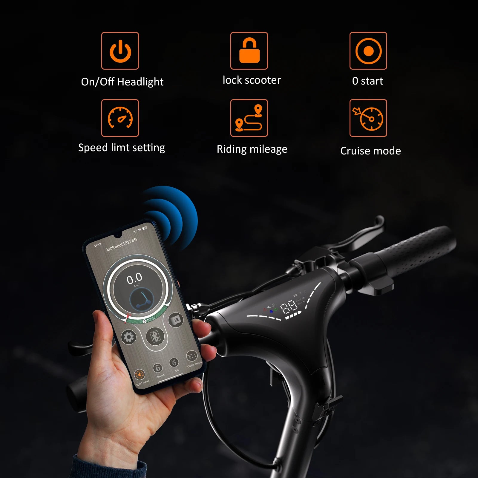 EU & US Warehouse Off-Road 800W Electric Scooter Premium Commercial Use Hot Sale Waterproof Throttle Two-Wheel Design