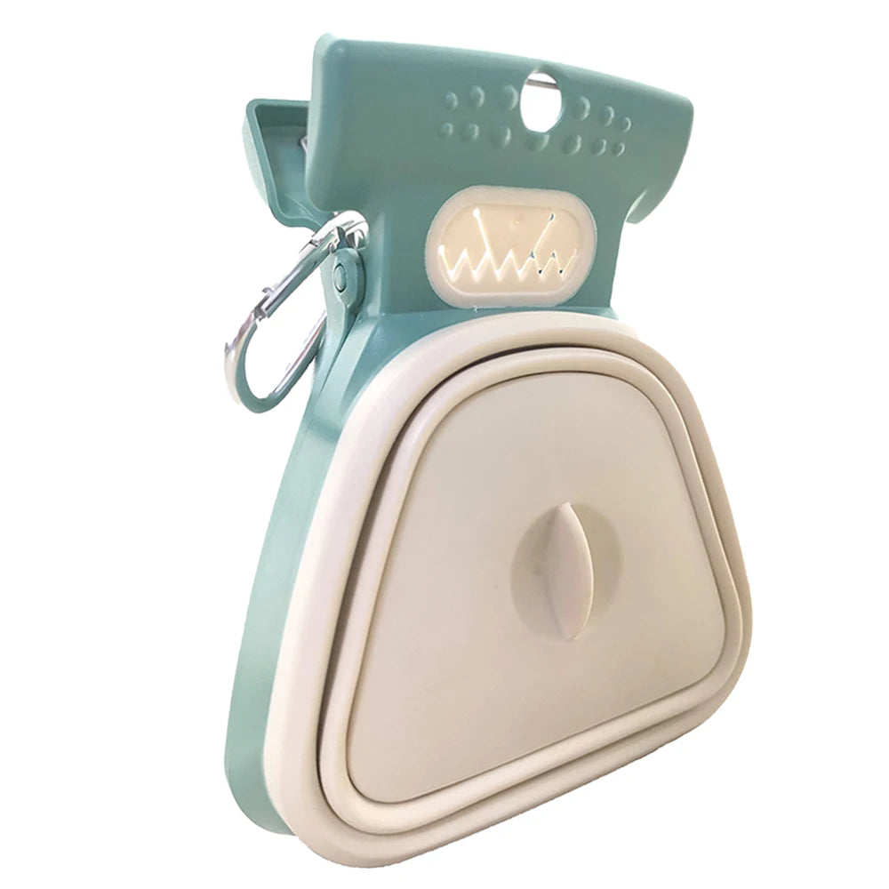Foldable Dog Pooper Scooper with Waste Bag Dispenser